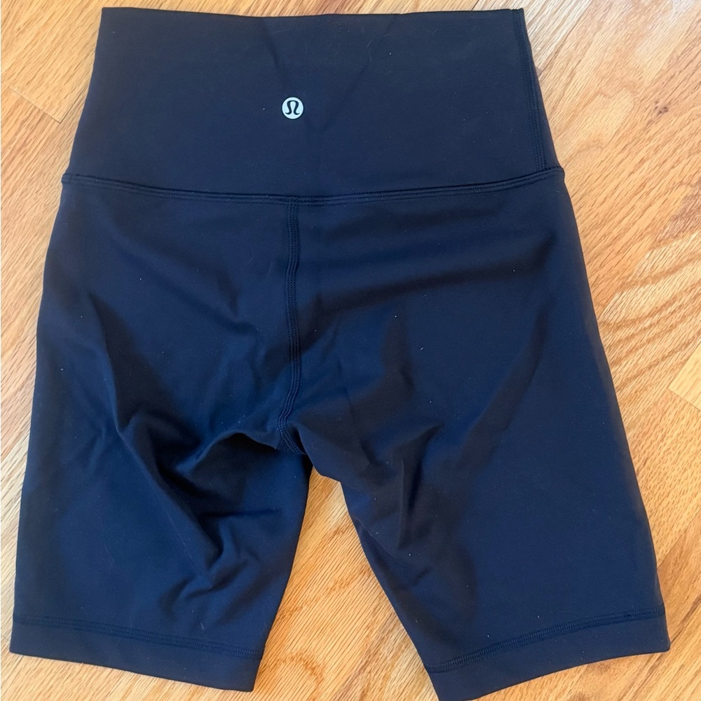 Lululemon Athletica Black High-Waist Bike Shorts